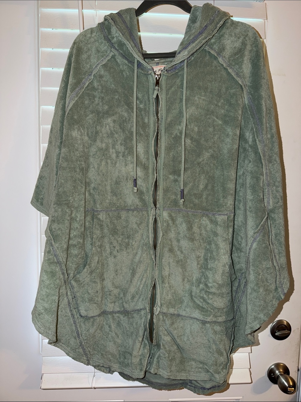 We The Free Olive Green Hooded Swim Coverup